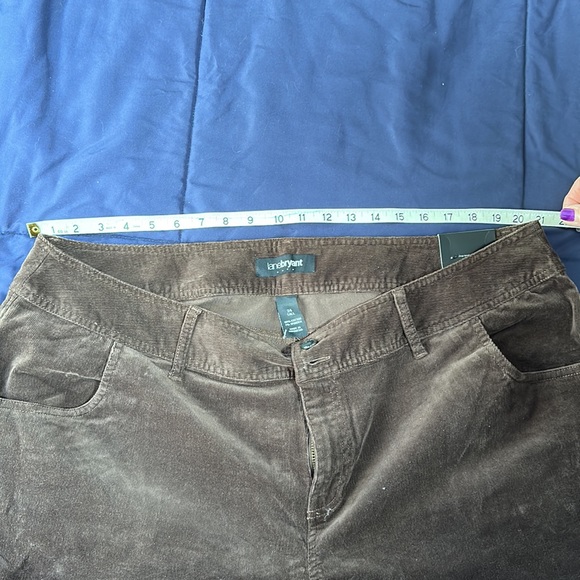Lane Bryant brown corduroy pants, size 24 tall - Picture 2 of 6